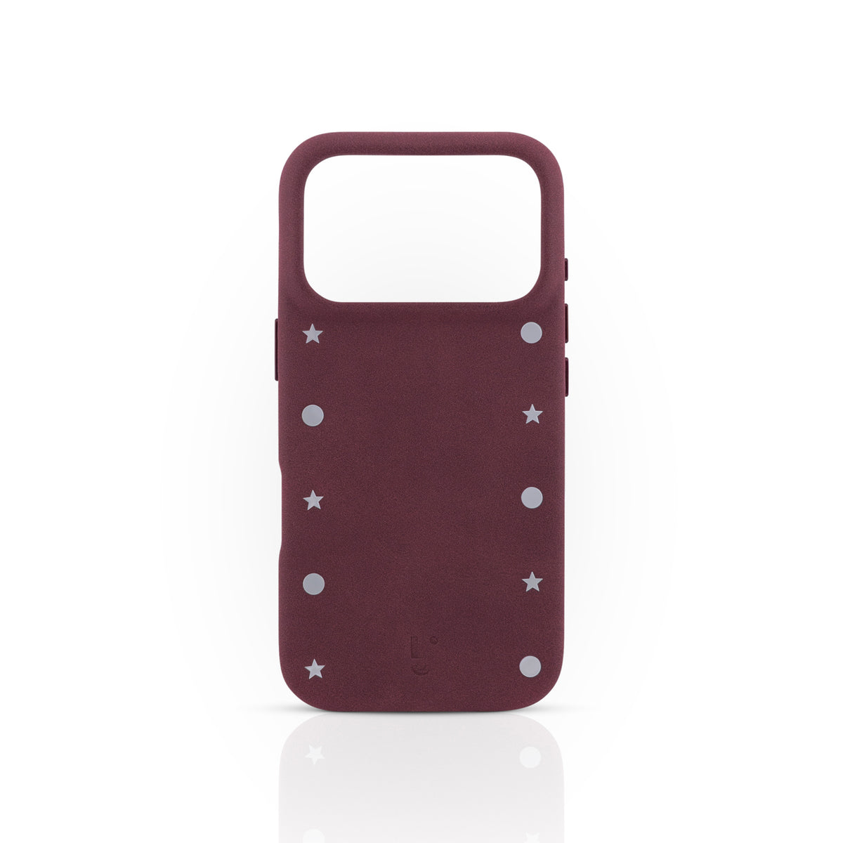 Studded MagSafe Case - Burgandy